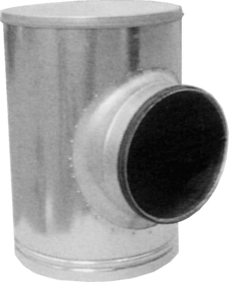 S&P - Té souche insonorisée en aluminium, D 125 mm