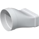 Manchon mixte PVC, rectangulaire 40 x 220 mm-circulaire D 80 mm, gamme TUBPLA