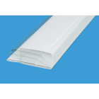 Conduit rectangulaire PVC rigide 40 x 110 mm, equivalent D 80 mm, long 1,5 m