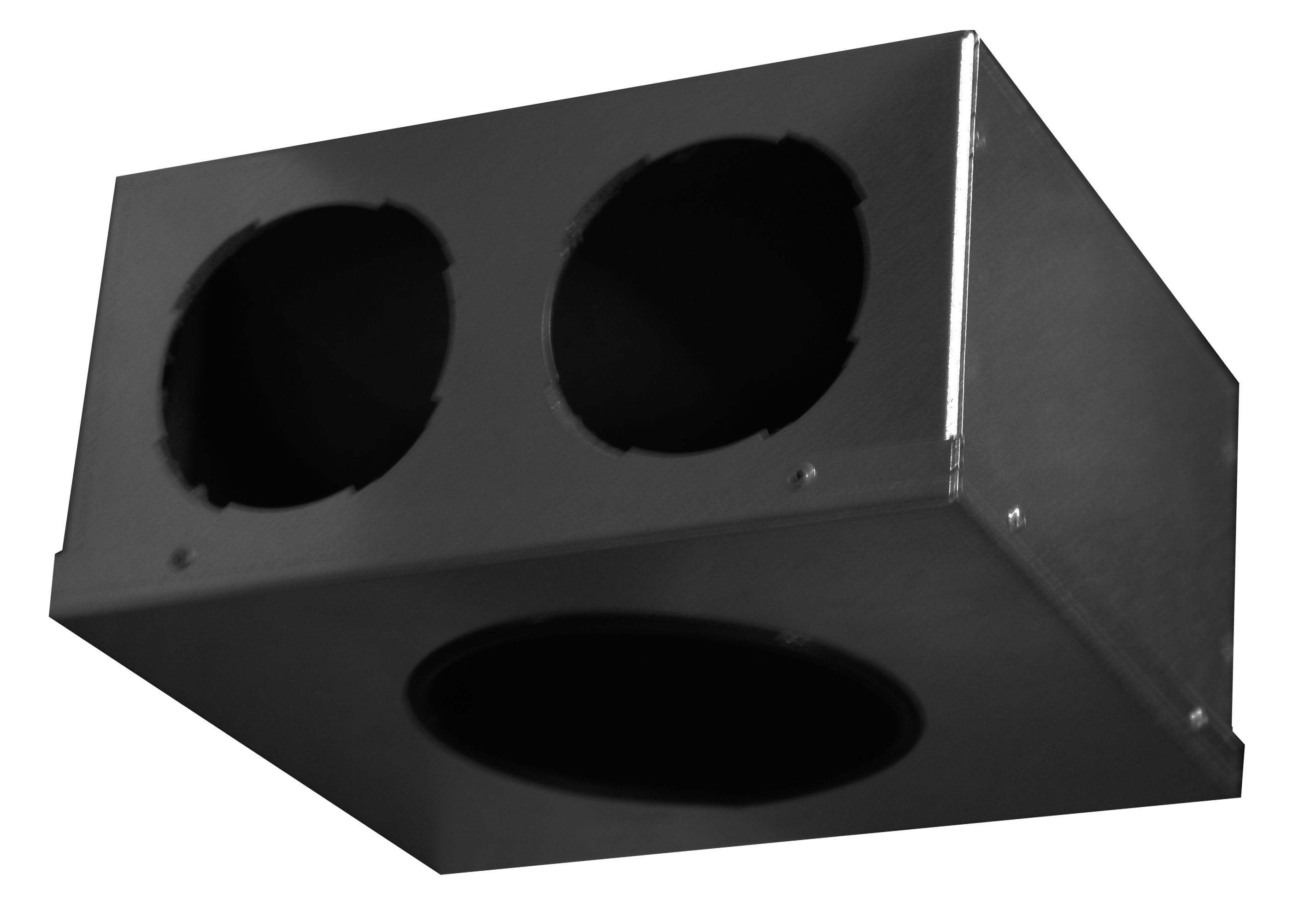 S&P - Plénum isolé 2 piquages 75 mm, 1 piquage BDO 125, gamme TUBFLEX