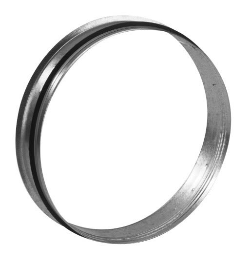 S&P - Piquage à plat acier galvanisé à joint pour le raccordement de conduit, D 160 mm