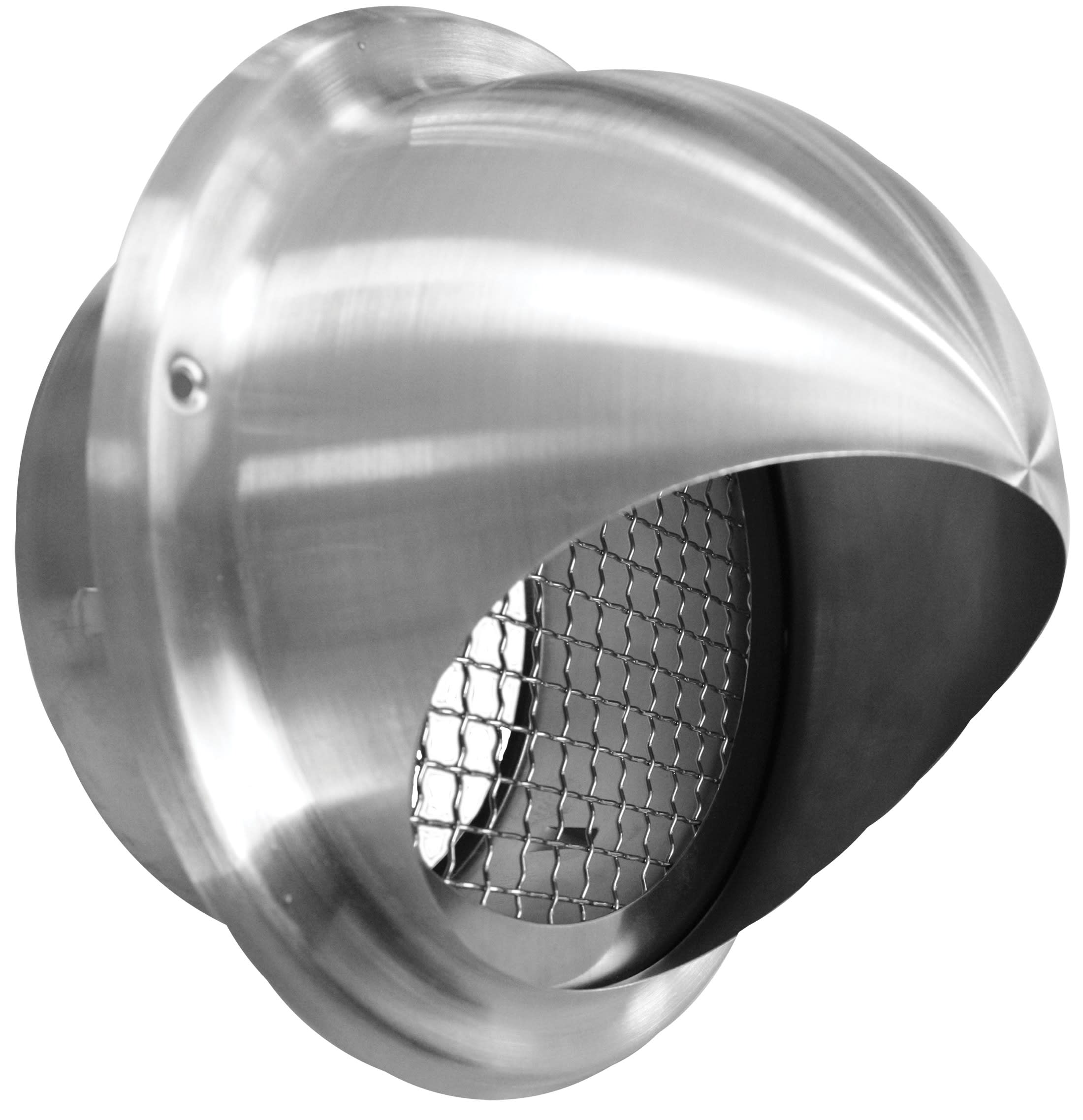 S&P - Prise d'air ou sortie d'air de façade, semi-sphérique, en acier inox, D 160 mm