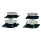 S&P - Plots antivibratiles, D 200 mm, 4 unités