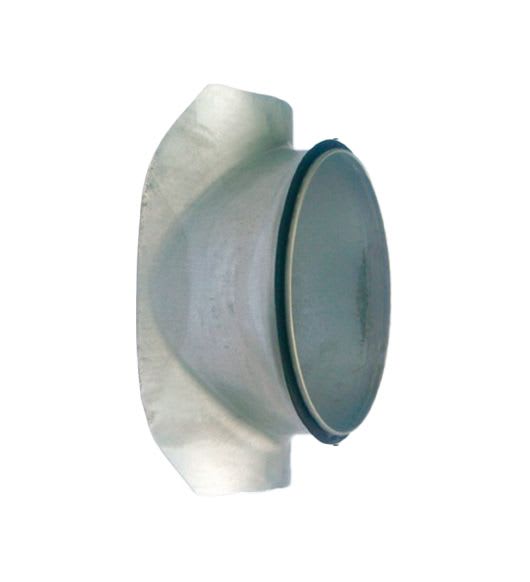 S&P - Piquage express à 90° en acier galva, D support 630 mm, D raccord à joint 630 mm