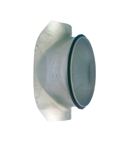 S&P - Piquage express à 90° en acier galva, D support 125 mm, D raccord à joint 125 mm