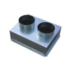 S&P - Plénum isolé, raccord arrière D2x100mm, pour GSAO/GRAI/GRMC/GRL/GFE, D1000x100mm