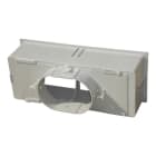 S&P - Plénum ABS pour grilles 500 x 150, raccord oblong égal D 160/200/250 mm + volet