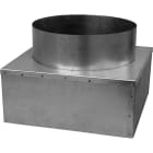 S&P - Plénum isolé piquage arrière pour diffuseur DPC 525, raccord D 400 mm