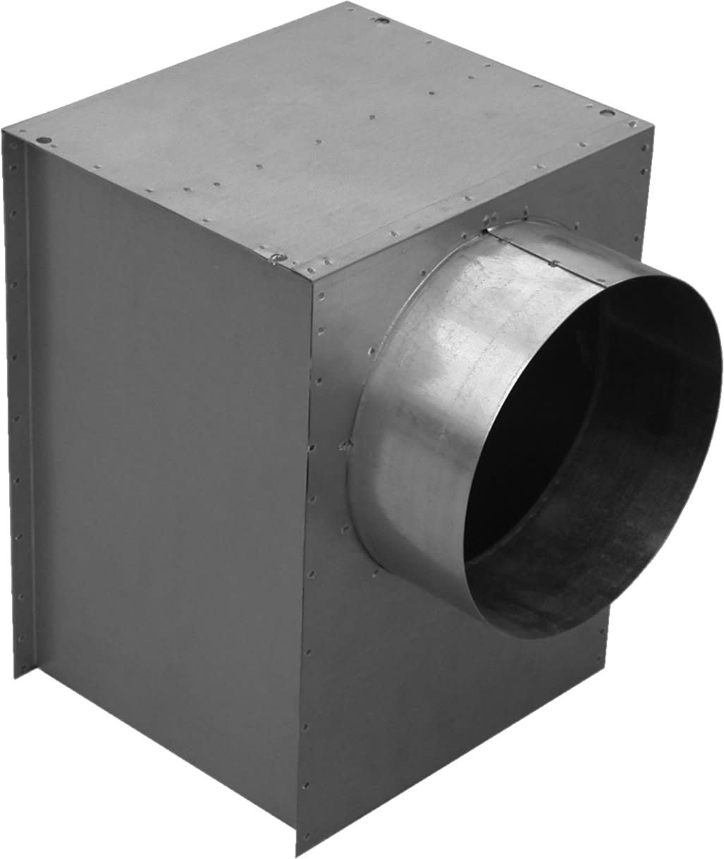 S&P - Plénum isolé piquage latéral pour diffuseur DPC 600, raccord D 400 mm