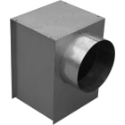S&P - Plénum isolé à sortie latéral pour diffuseur DPC 450, raccord D 355 mm