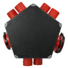 S&P - Plénum iso ext. 6 piquages D80mm, 1 piquage D125mm, 1 raccord D125 ou D150/160mm