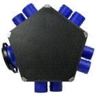 S&P - Plénum iso insufflation 8 piquages D 80 mm, 1 raccord D 125 mm ou D 150/160 mm