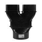 S&P - Accessoire de transformation circulaire 125 mm à oblong 2 x 50 x 114 mm, PLUGGIT