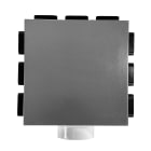 S&P - Plénum d'extraction/insuff. isolé, 9 piquages 50 x 114 mm et 1 piquage D 160 mm