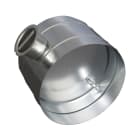 S&P - Registre manuel en acier galvanisé, à volet plein, raccordement D 160 mm