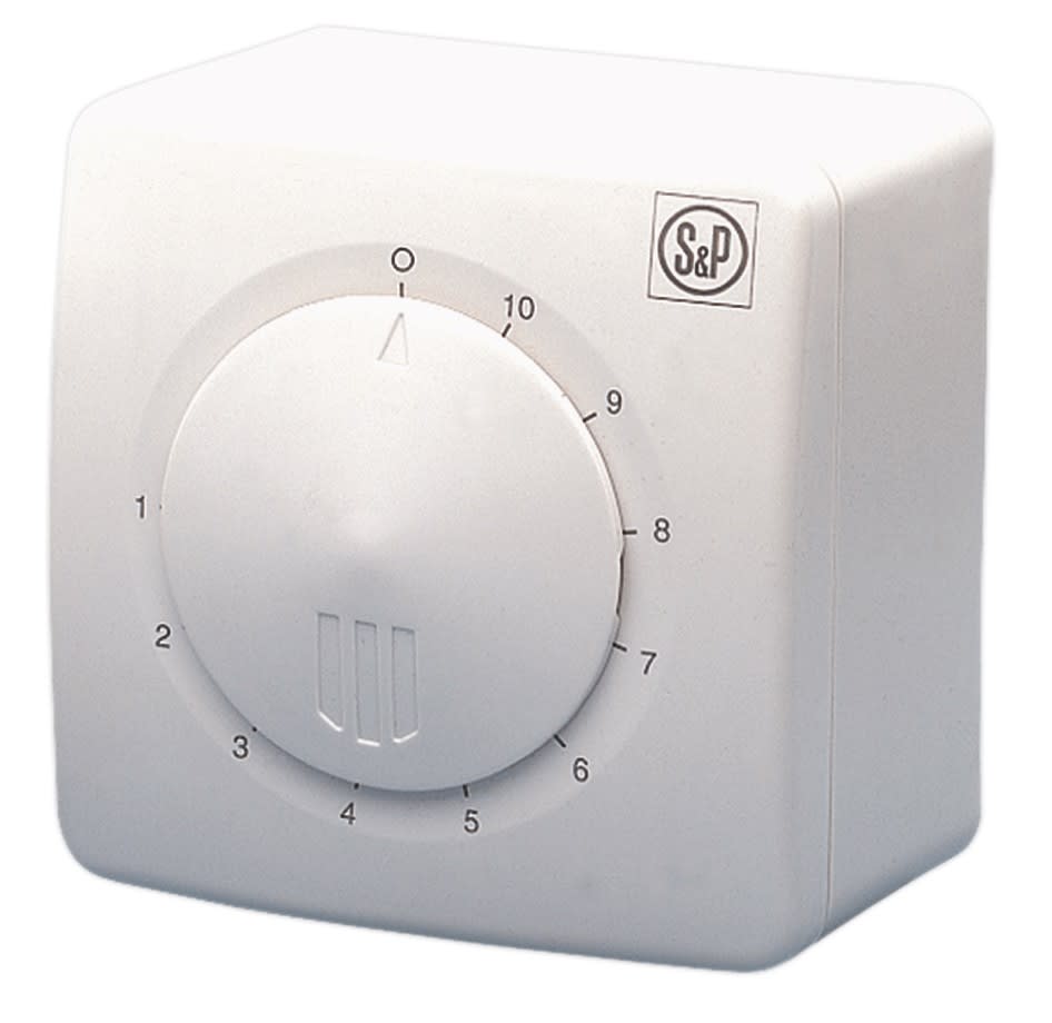 Répartiteur d'air chaud pour foyer fermé, 400 m3/h, thermostat intégré, D  125 mm S&P (