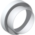 S&P - Réduction plate centrée pour réseau de VMC, D 100/80 mm, gamme TUBPLA