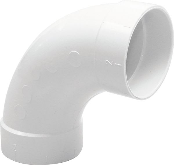 S&P - 4 coudes 90° femelle x femelle D 51 mm pour réseau d'aspiration SAPHIR