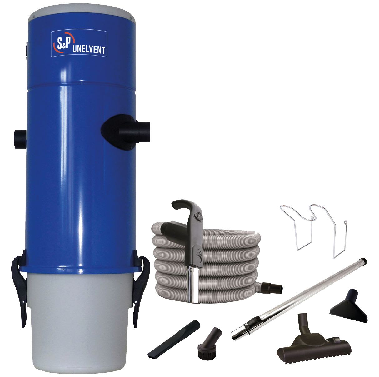 S&P - Kit centrale SAPHIR 250N + 1 flexible 9 m FLX.AC + 1 set de nettoyage standard