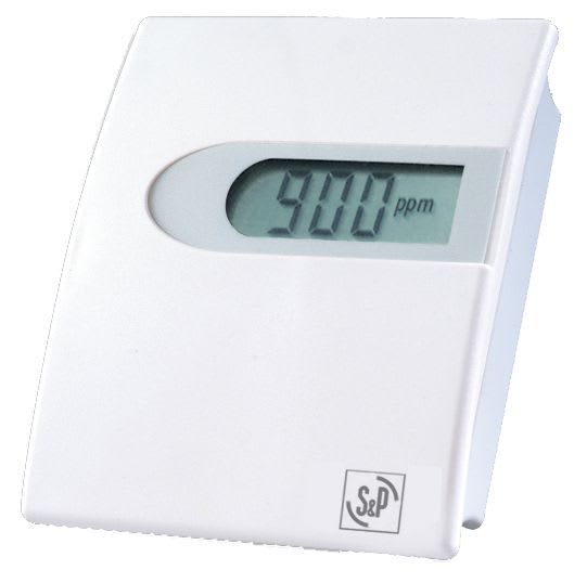 S&P - Sonde CO2 d'ambiance 400/1100ppm, avec afficheur, signal de sortie tension 0-10V
