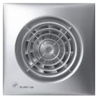 S&P - Aérateur, 100 m3/h, façade silver, clapet anti-retour, moteur 12 V TBTS