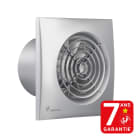 S&P - Aérateur, 95 m3/h, façade silver, clapet anti-retour, D 100 mm