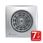 S&P - Aérateur, 180 m3/h, façade silver, hygro réglable, tempo réglable, D 118 mm