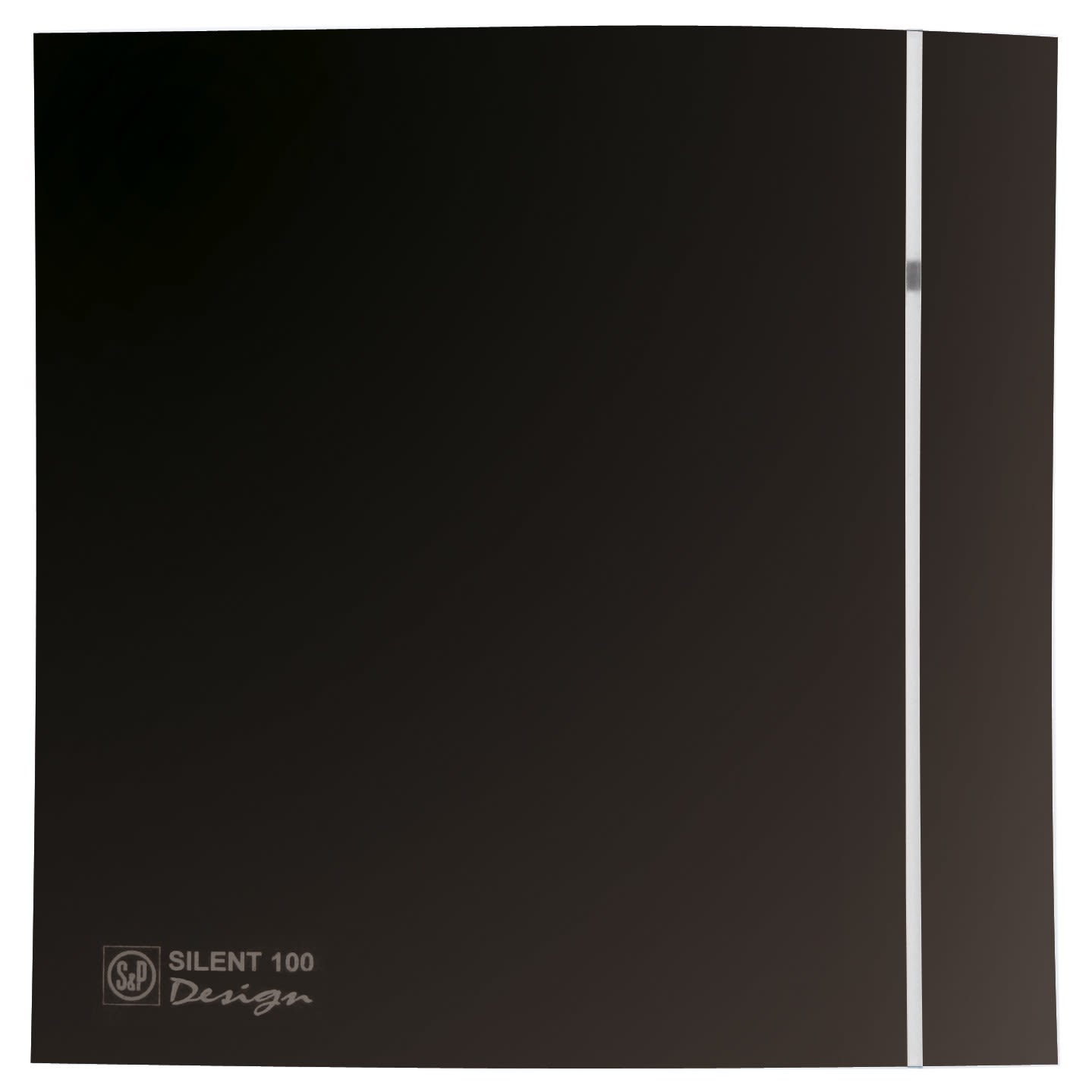 S&P - Kit façade noire + contre façade universelle pour aérateur SILENT DESIGN 100