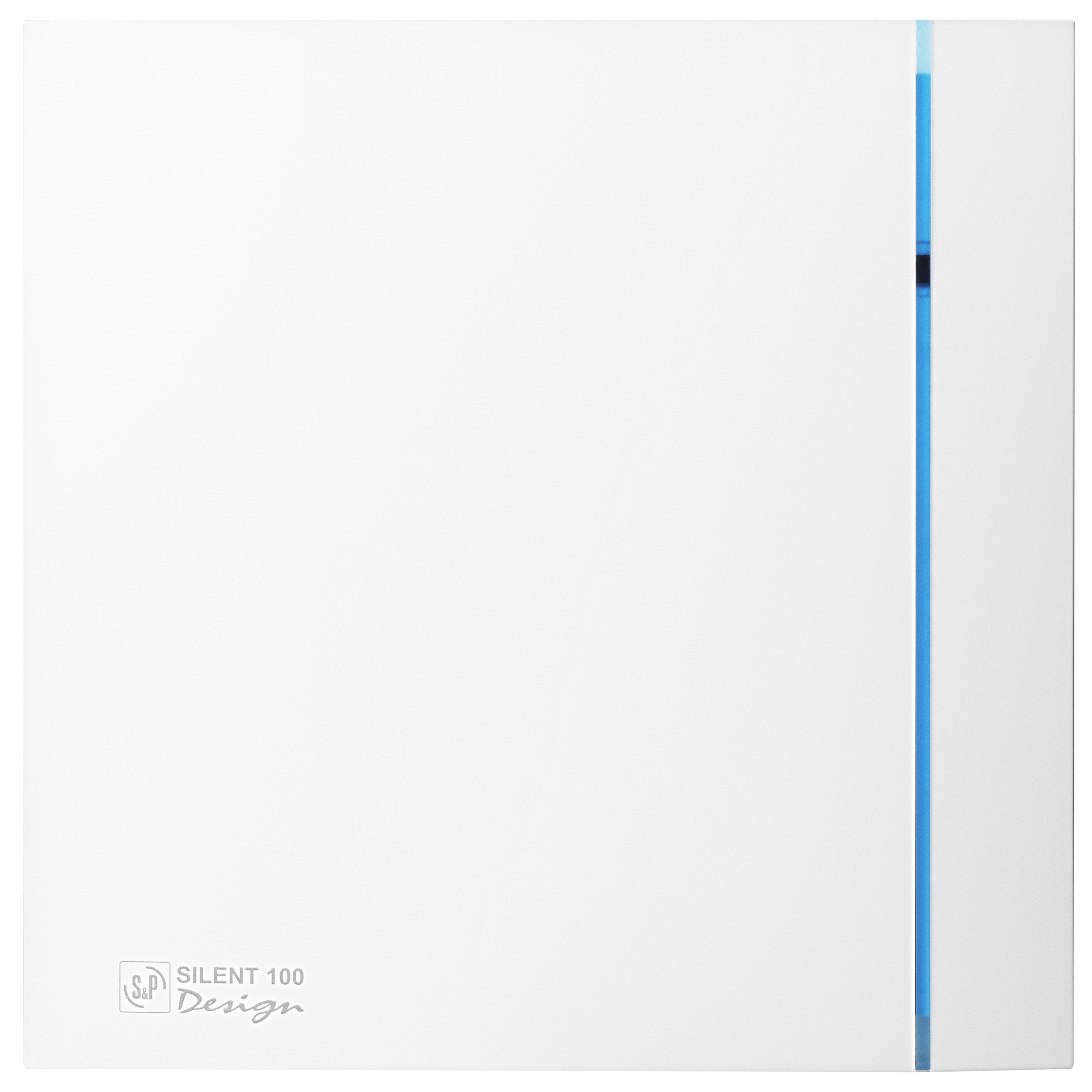 S&P - Aérateur design, 95 m3/h, clapet anti-retour, moteur 12V, IP57 classe III D100mm