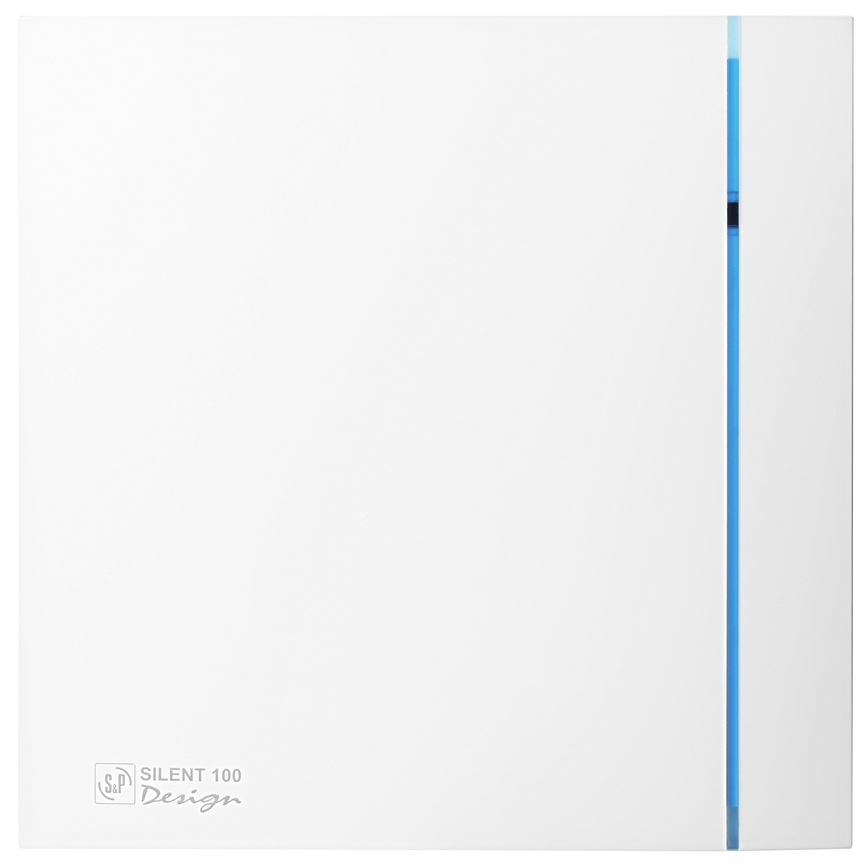 S&P - Aérateur design, 85 m3/h, tempo réglable, clapet anti-retour, D100mm, moteur 12V