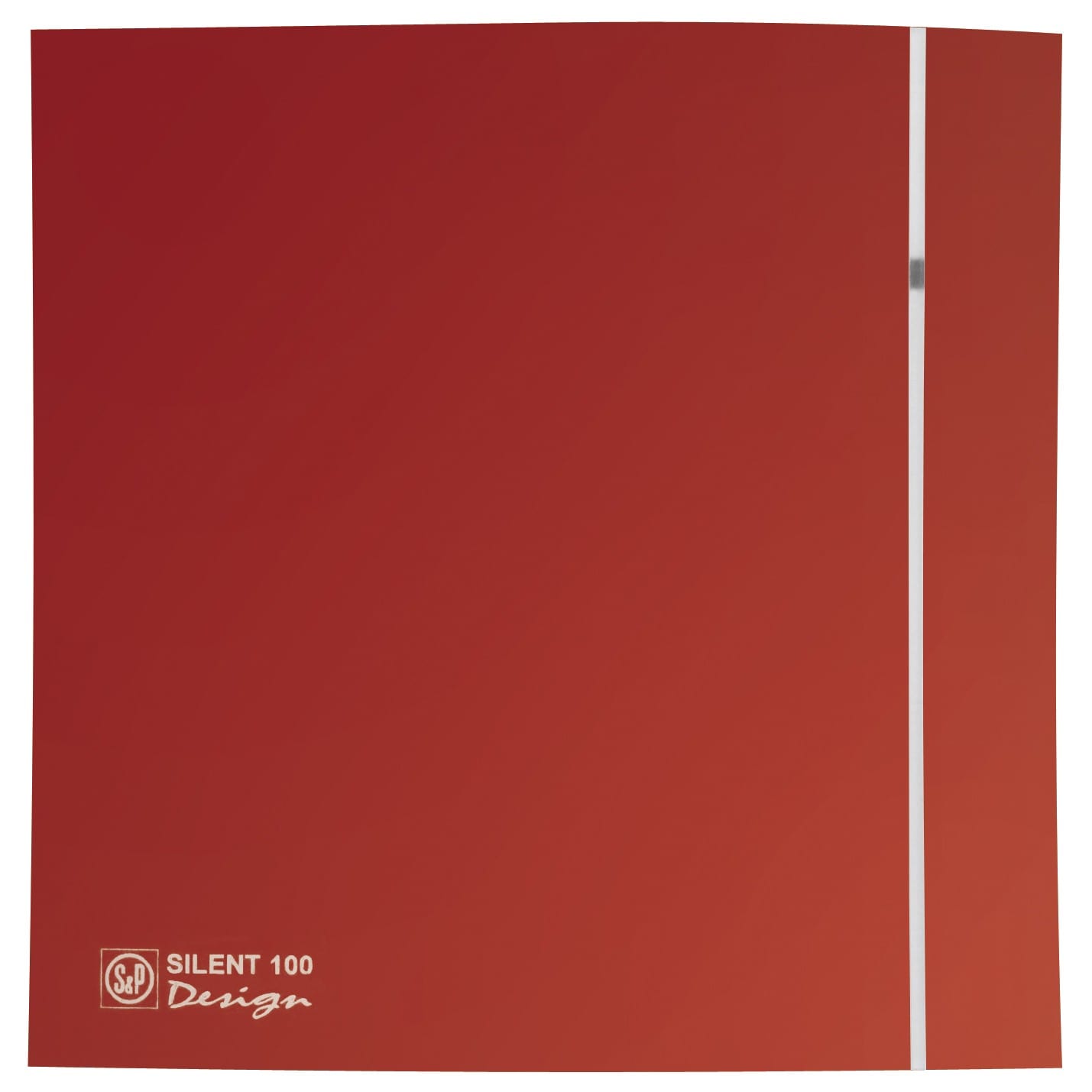 S&P - Kit façade rouge + contre façade universelle pour aérateur SILENT DESIGN 100