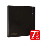 S&P - Aérateur design, 85 m3/h, façade noire, clapet anti-retour, D 100 mm