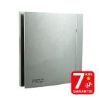 S&P - Aérateur design, 175 m3/h, façade silver, hygro réglable tempo réglable D 116 mm