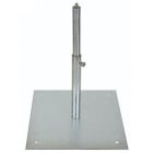 S&P - Support de conduit acier galvanisé sur terrasse, base 300 x 300 mm