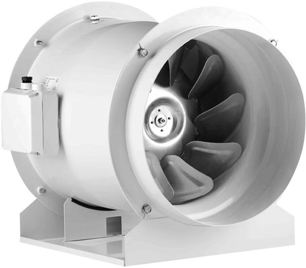 S&P - Ventilateur de conduit, 5310 m3/h, 1 vitesse variable, raccordement D 400 mm