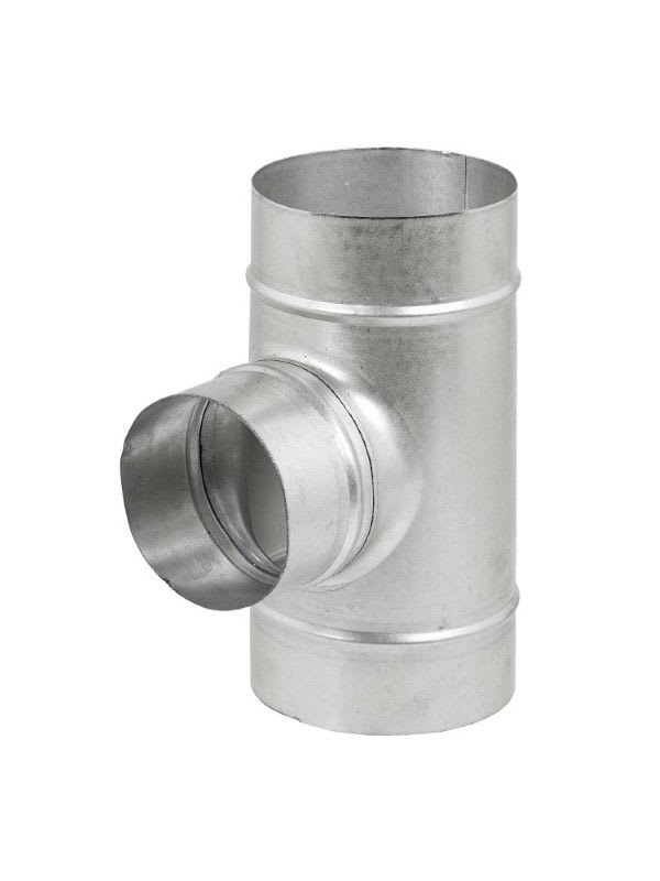S&P - Té oblique à 45° en acier galvanisé, D 150/125 mm