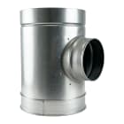 S&P - Té souche insonorisé en acier galvanisé, isolation 25 mm, D 630 mm