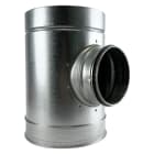 S&P - Té souche insonorisé en acier galvanisé, à joints, isolation 25 mm, D 160 mm