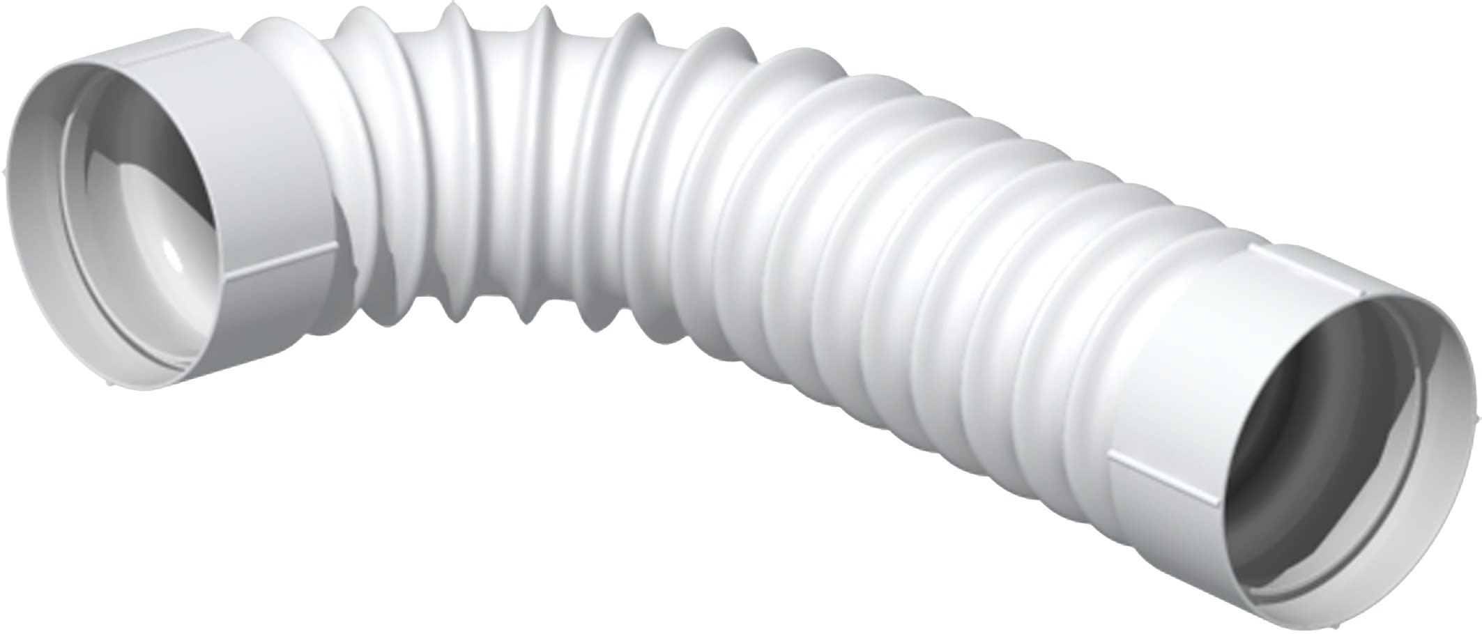 S&P - Conduit circulaire PVC souple avec deux manchons rigides, D 100 mm, long 50 cm