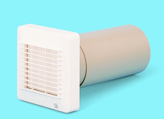 S&P - Grille plastique fixe + tube coulissant D 100 mm