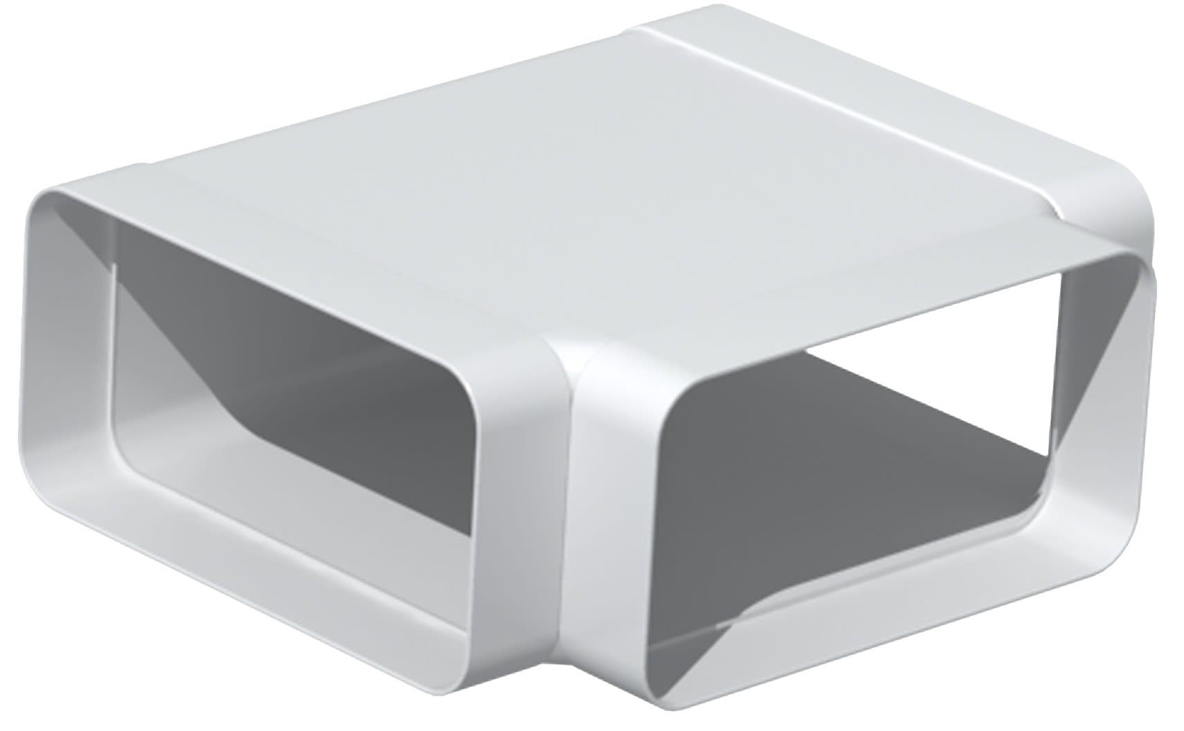 S&P - Té horizontal PVC rigide rectangulaires 55 x 220 mm, gamme TUBPLA