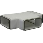 S&P - Té horizontal PVC rigide à joints d'étanchéité, rectangulaires 55 x 110 mm