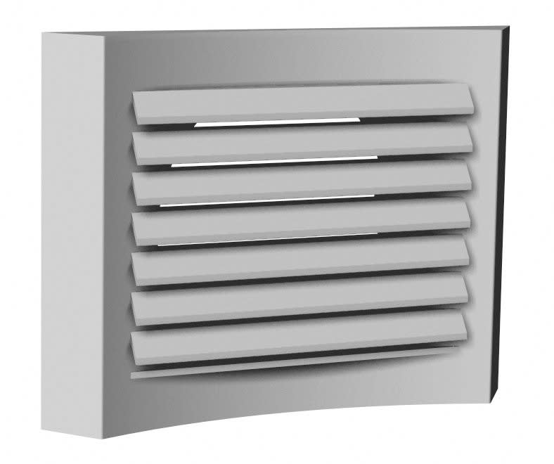 S&P - Terminal métallique plafond de diffusion/extraction, finition alu gris, D 160 mm