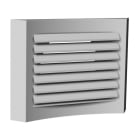 S&P - Terminal métallique plafond de diffusion/extraction, finition alu blanc D 125 mm