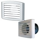 S&P - Terminal plastique mural avec manchette coudée, D 80 mm