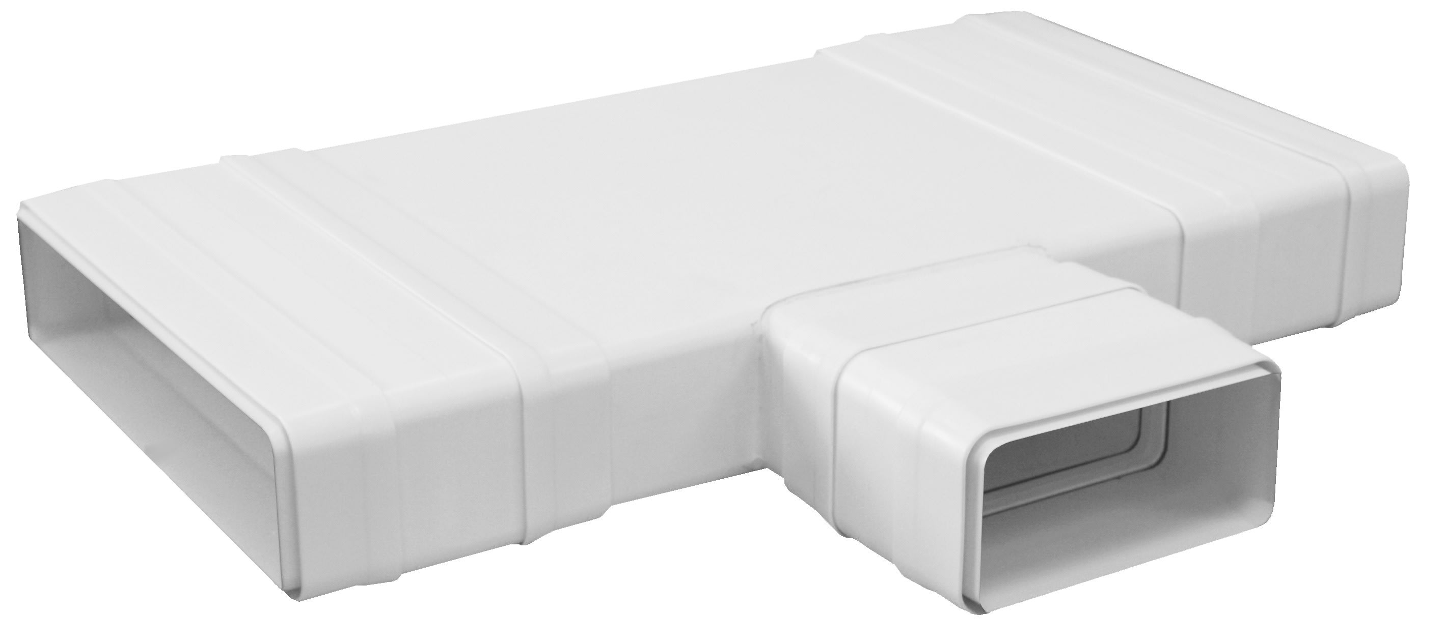 S&P - Té horizontal réduit PVC rigide 55 x 220 mm/55 x 110 mm, gamme TUBPLA