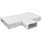 S&P - Té horizontal réduit PVC rigide 55 x 220 mm/55 x 110 mm, gamme TUBPLA