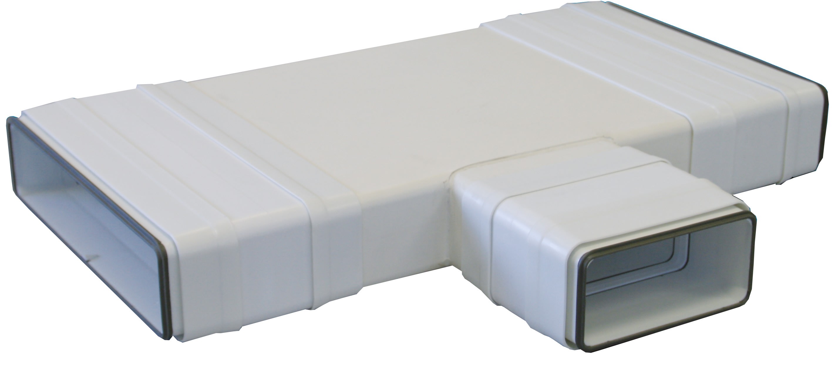 S&P - Té horizontal réduit PVC à joints d'étanchéité 55x220 mm/55x110 mm, gamme TUBPLA