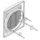 S&P - Tiges filetées pour fixation des aérateurs de vitre et mur HV-STYLVENT (x4)