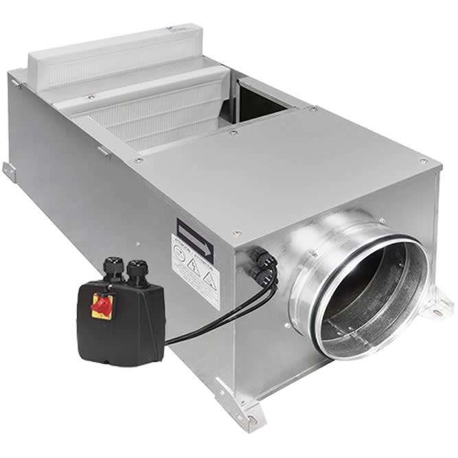 S&P - Caisson de ventilation tertiaire filtrant F7, 600 m3/h, D200 mm, mono. 230V
